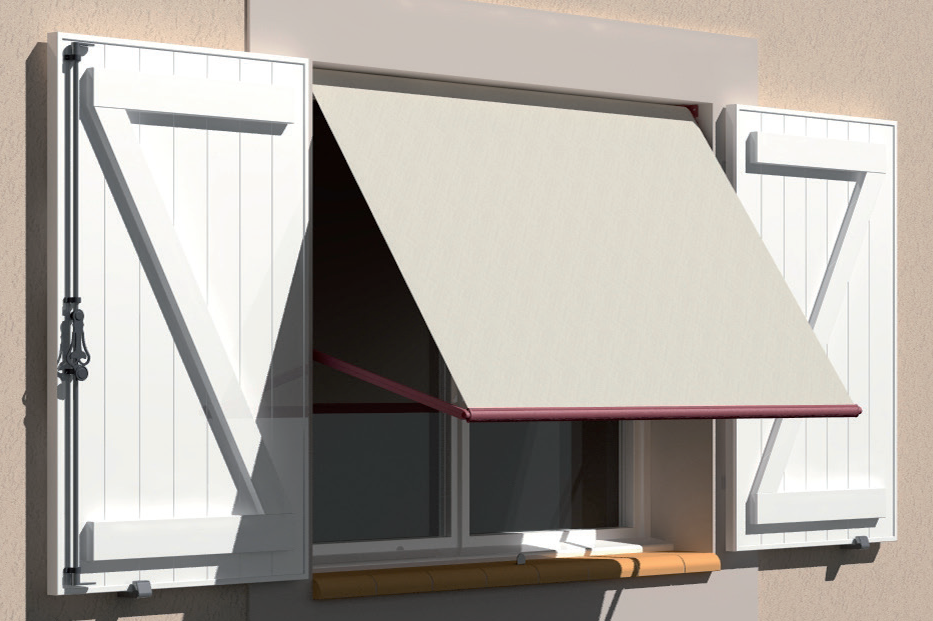 Store à projection bras droit de 60cm pour fenêtres